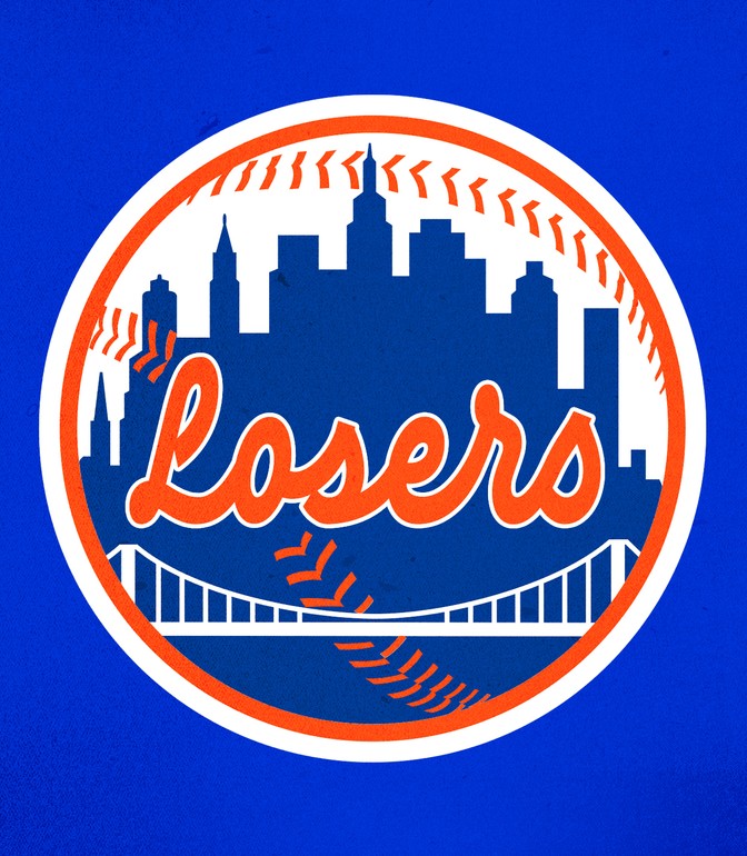 The Mets logo saying "Losers" instead of "Mets"