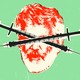 Collage of Robert Malone's face and criss-crossed syringes