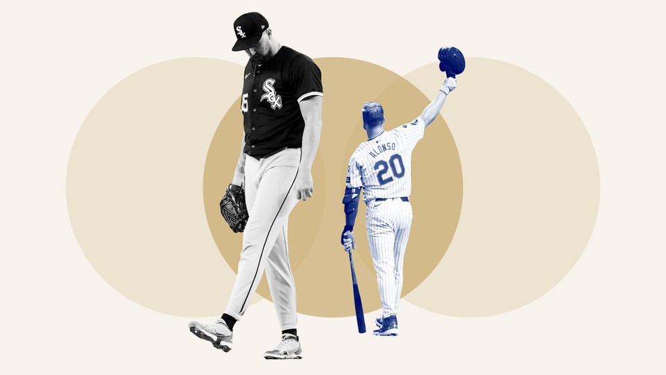 Two baseball players