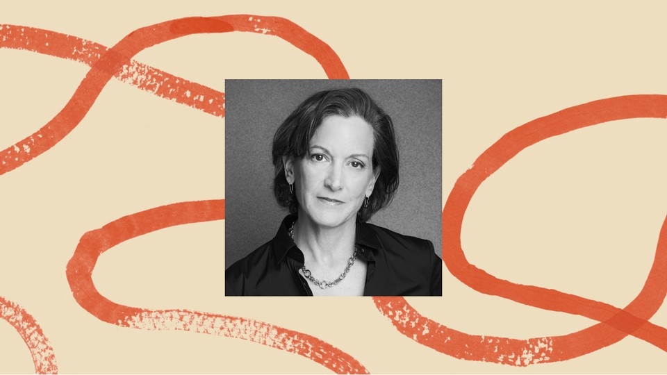An image of Anne Applebaum surrounded by a border