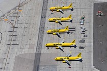 Spirit planes on the tarmac