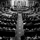 A black-and-white photo of Congress