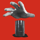 An illustration of a giant hand reaching for a barrel of oil.