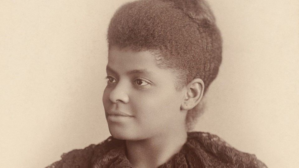 A sepia-toned photograph of Ida B. Wells