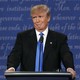 Republican U.S. presidential nominee Donald Trump reacts during the first debate with Democratic U.S. presidential nominee Hillary Clinton at Hofstra University in Hempstead, New York, U.S., September 26, 2016. 