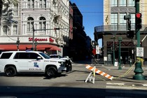 Police vehicles in New Orleans