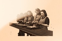 illustration of women working