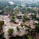 A photo of an area destroyed by a mudslide