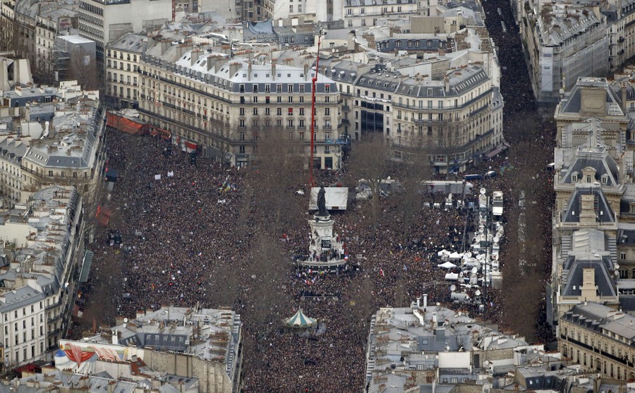 In Paris: A Massive Rally of Defiance and Sorrow - The Atlantic