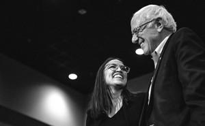 Alexandria Ocasio-Cortez and Bernie Sanders have influenced Joe Biden's politics