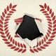 A university insignia with a hole ripped in the center