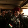 Peshmerga forces gather on the outskirt of Mosul during preparations to attack Mosul, Iraq
