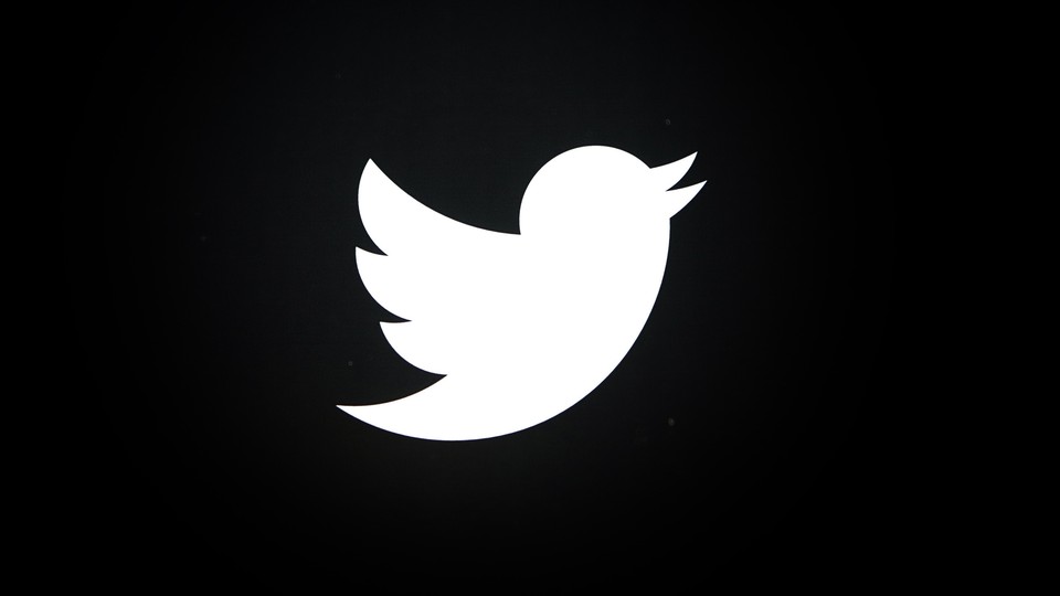 Twitter's logo in black and white