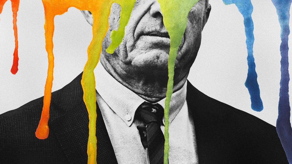 An image of RFK Jr. with colored streaks running down
