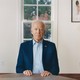 Film strip photos of Joe Biden sitting in front of a window