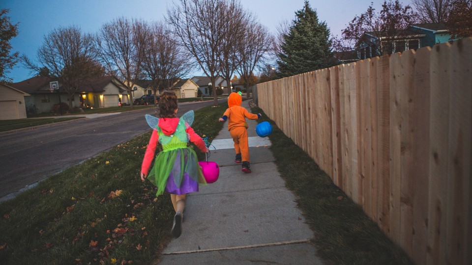 A halloween party with several characters standing around in different meme costumes. Stonks guy, Brat Summer, Doge, Distracted Boyfriend and Dancing Baby are in attendance.