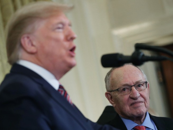 Donald Trump and Alan Dershowitz