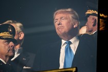 President-elect Trump watches the Army-Navy football game.