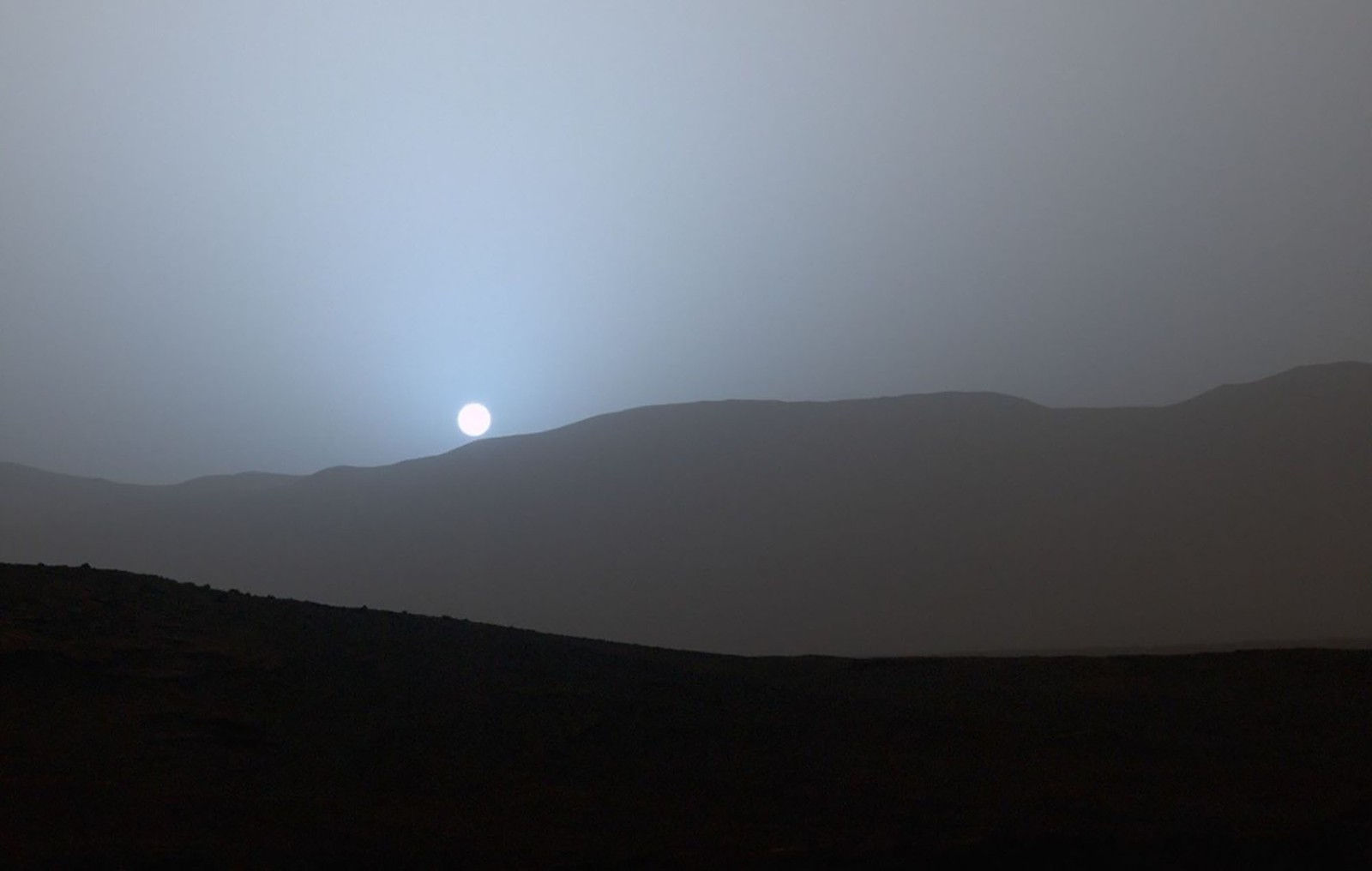 A sunset on Mars