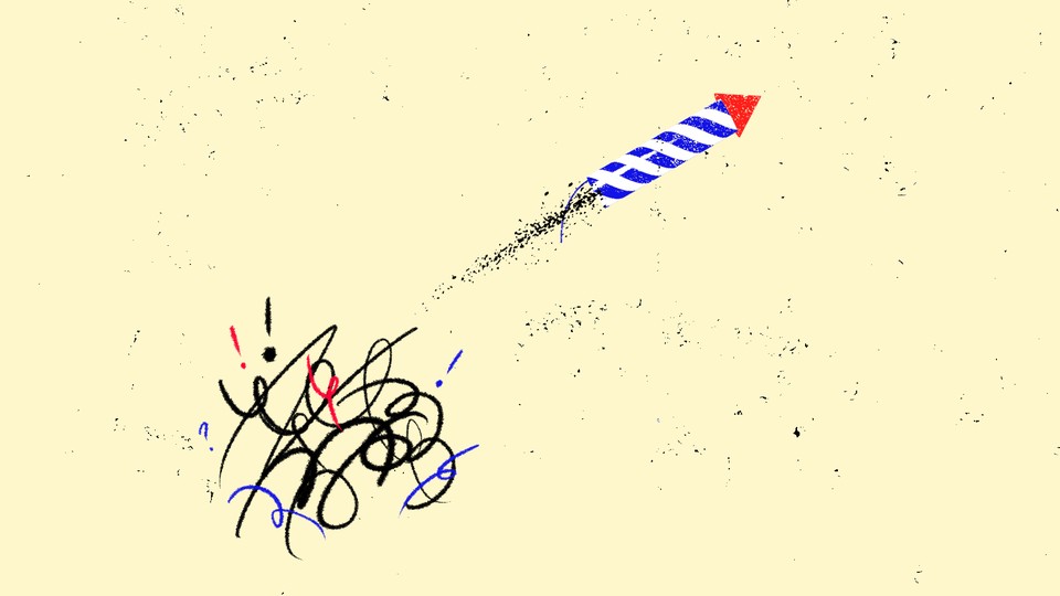 A rocket escapes the miasma