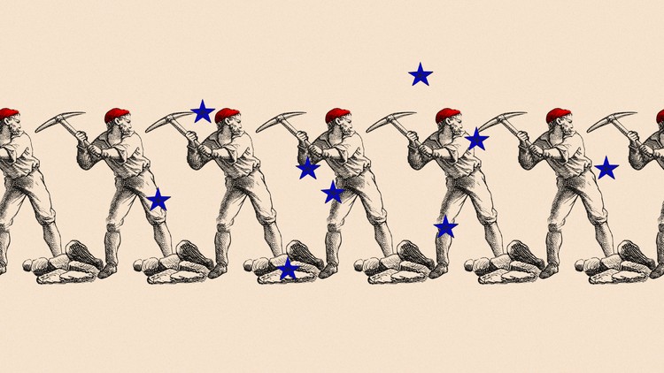 An illustration of a production worker