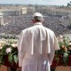 Pope Francis delivers his "Urbi et Orbi" message from the balcony overlooking St. Peter's Square at the Vatican April 16, 2017. 