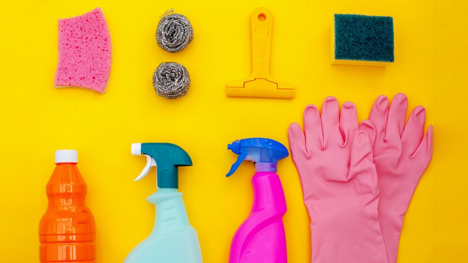 Various cleaning supplies