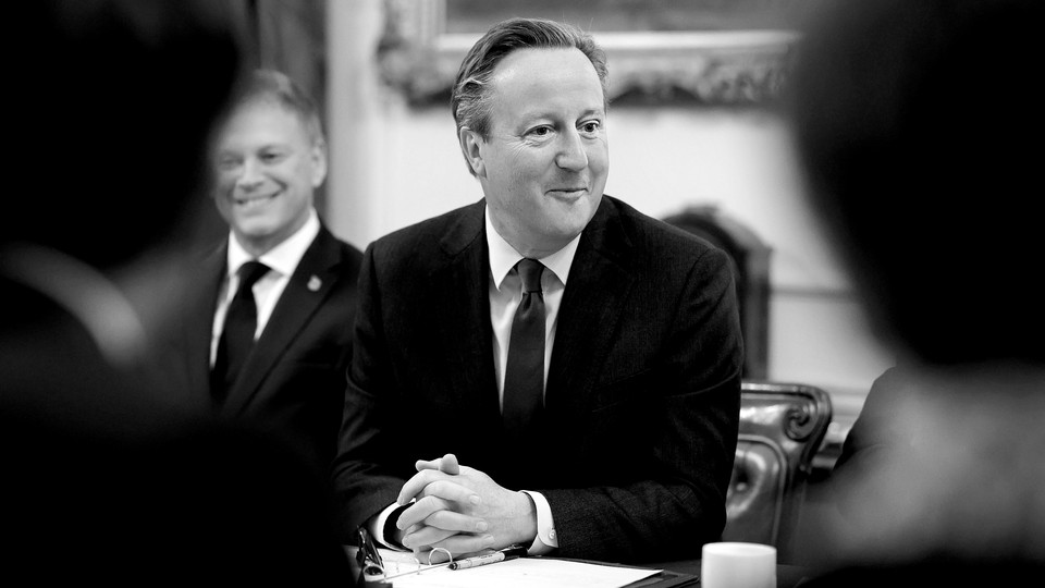 A photo of Britain's new foreign secretary, David Cameron.
