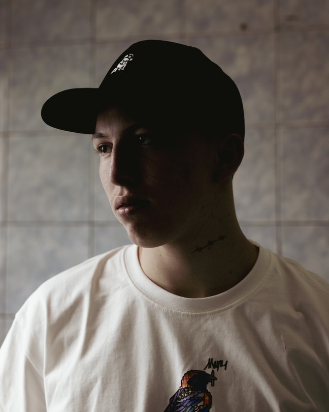 Picture of Keider Alexander Flores inside his home in Caracas, Venezuela