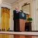 President Joe Biden at a podium