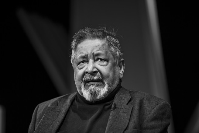 A portrait of V. S. Naipaul