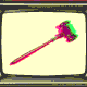 A flickering gavel on a TV screen