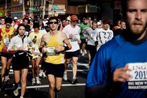 people running a marathon