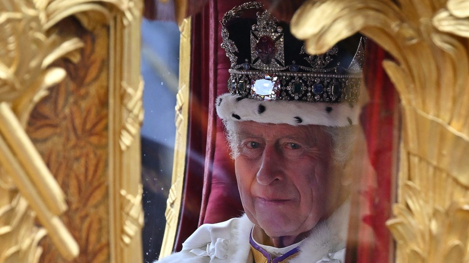 King Charles at his coronation