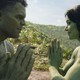 Mark Ruffalo as Hulk and Tatiana Maslany as She-Hulk in ‘She-Hulk: Attorney at Law’