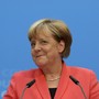 German Chancellor Angela Merkel addresses a news conference in Berlin, Germany.