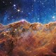 The James Webb Space Telescope's infrared view of the Carina Nebula, a luminous star-forming region