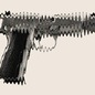 An illustration of a blurry gun