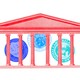 The Supreme Court building enclosing the seals of the seal of FTC, FCC, and NLRB agencies