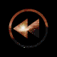 An animation featuring the rewind symbol, which appears to be "turning back the tape" on the universe