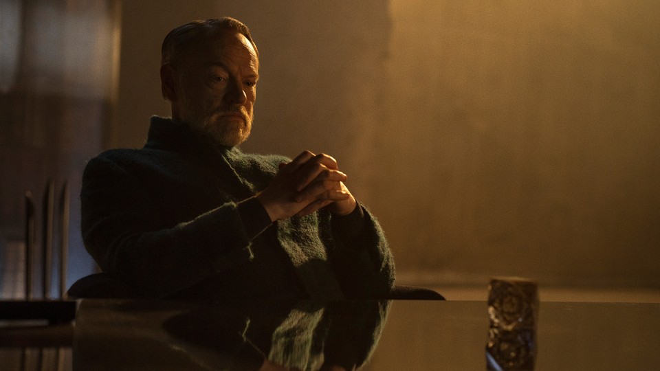 A scene of Jared Harris as Hari Seldon from the show 'Foundation'