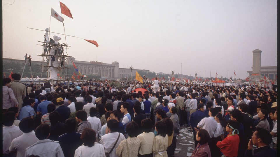 As a final act of protest, students erected a statue called the Goddess of Democracy in Beijing's Tiananmen Square in 1989.