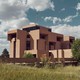 Exterior of NCAR, National Center For Atmospheric Research designed by architect I.M. Pei.