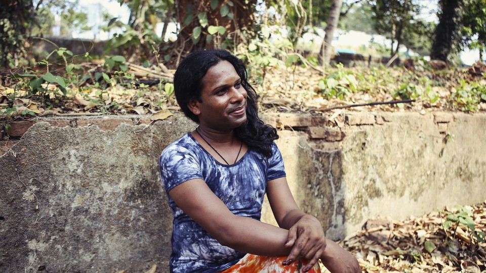 Faisal, one of the transgender residents at Sahaj, a school-turned-shelter in Kerala, India.