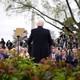 A news photo showing Donald Trump in the Rose Garden announcing "Liberation Day"