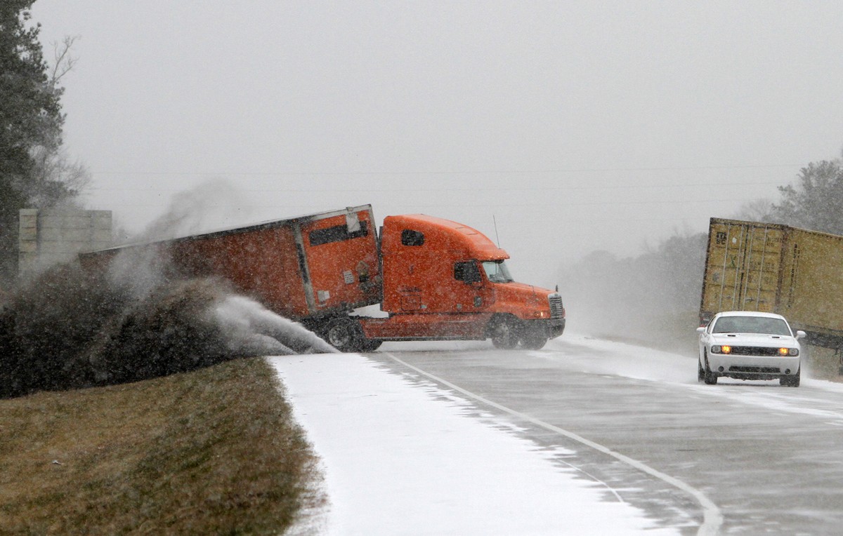 Snow Storms Hit The South The Atlantic