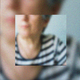 blurry repeating picture of a woman