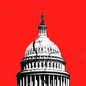An illustration of the U.S. Capitol with cracks in it