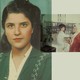 An old photograph of a husband and wife; a photograph of a young woman with dark hair; and a photograph of a child in a kitchen with an old woman.