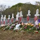 Memorials honoring the students killed at Marjory Stoneman Douglas High School in Parkland, Florida